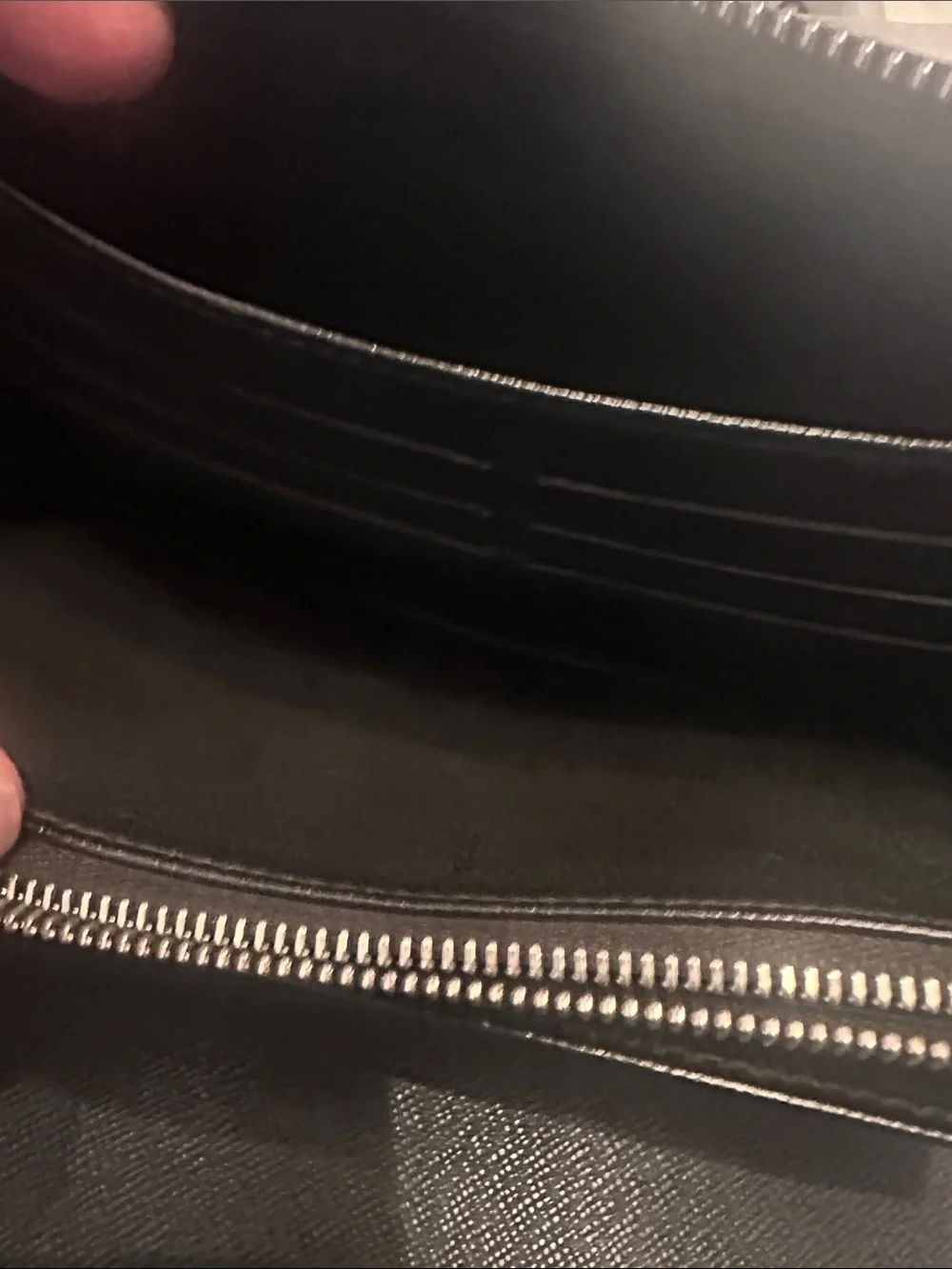 Louis Vuitton Black Textured Zip Tablet Folio Case
